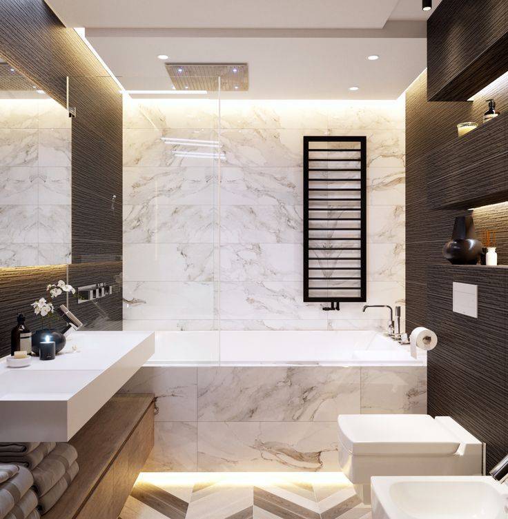 Дизайн ванной комнаты 2020: 100 фото, современные идеи и новинки