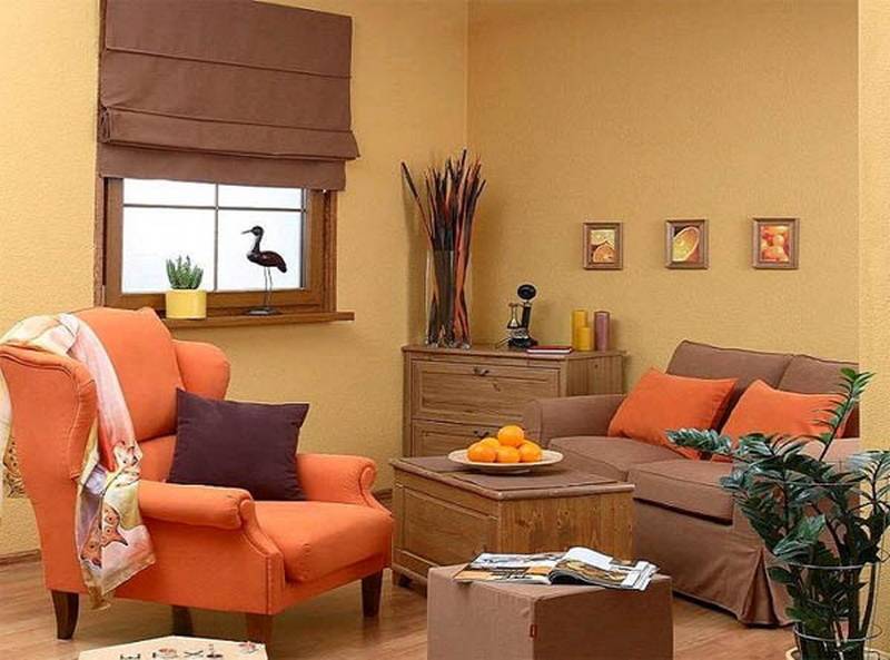 С каким цветом сочетается коричневый цвет в интерьере: комната в коричневых тонах и мебель - 41 фото