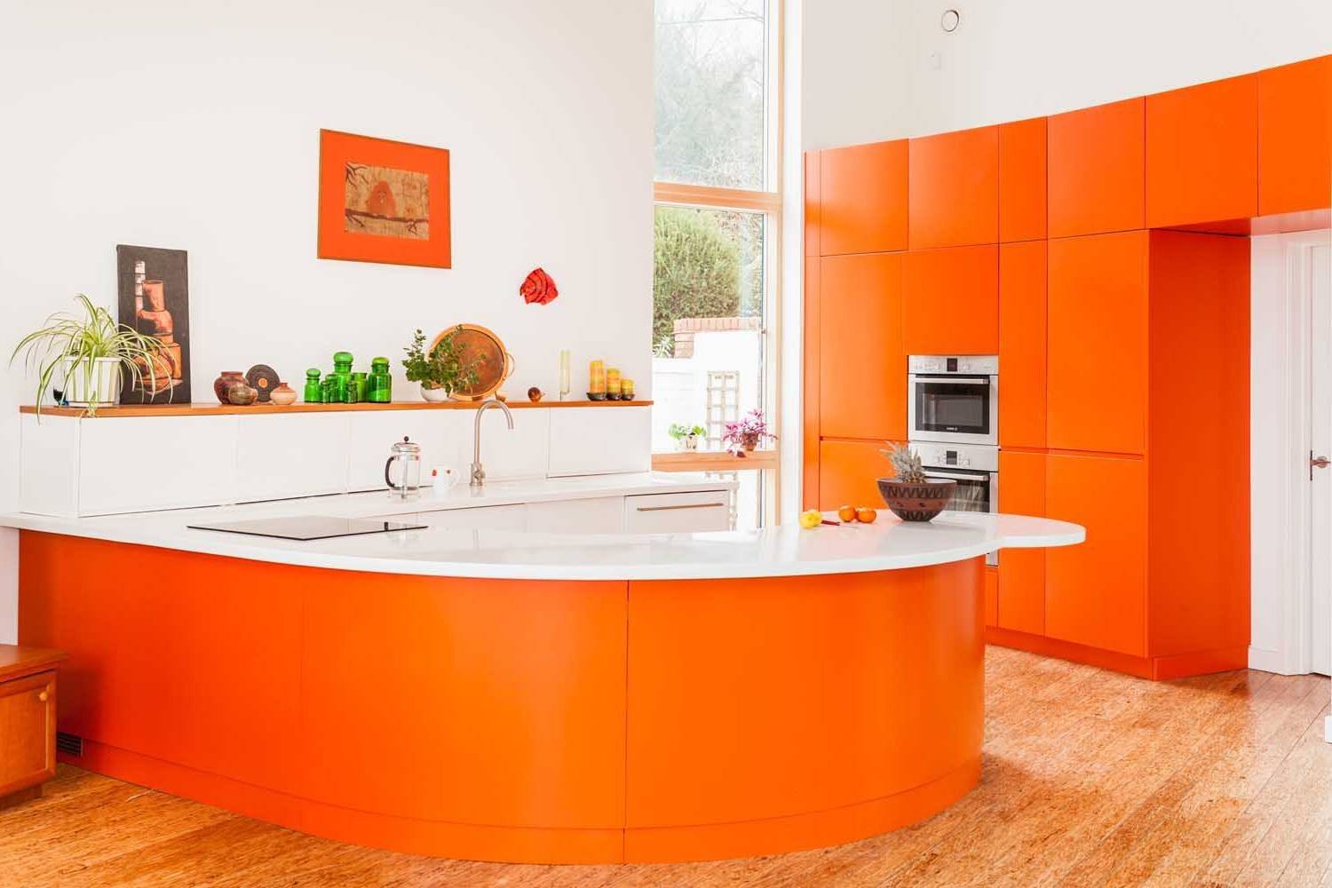 Оранжевые обои для кухни (35 фото): создаем дизайн своими руками, инструкция, фото и видео-уроки
