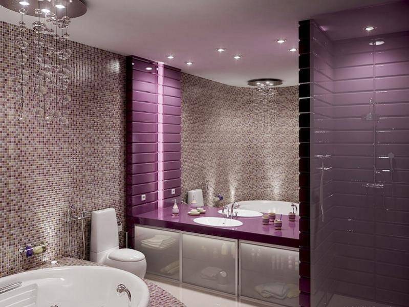 Отделка ванных комнат кафельной плиткой: напольный и настенный кафель, фото удачных вариантов оформления
