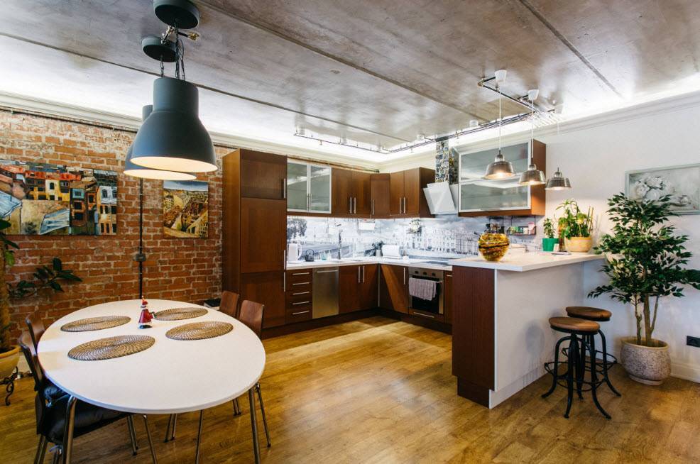 Дизайн интерьера маленькой кухни: обстановка, стили оформления - современный, кантри, лофт, визуальное увеличение, цветовые решения | ileds.ru