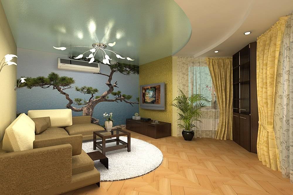 Интерьер зала в квартире - 100 фото разных дизайнерских решений