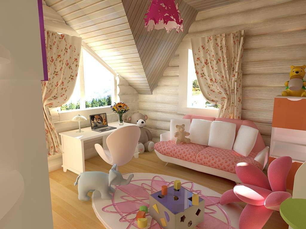 Детская мансардная комната: 24 идеи с фото для воплощения