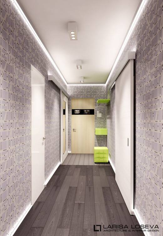 Квартира в панельном доме — варианты дизайна коридоров