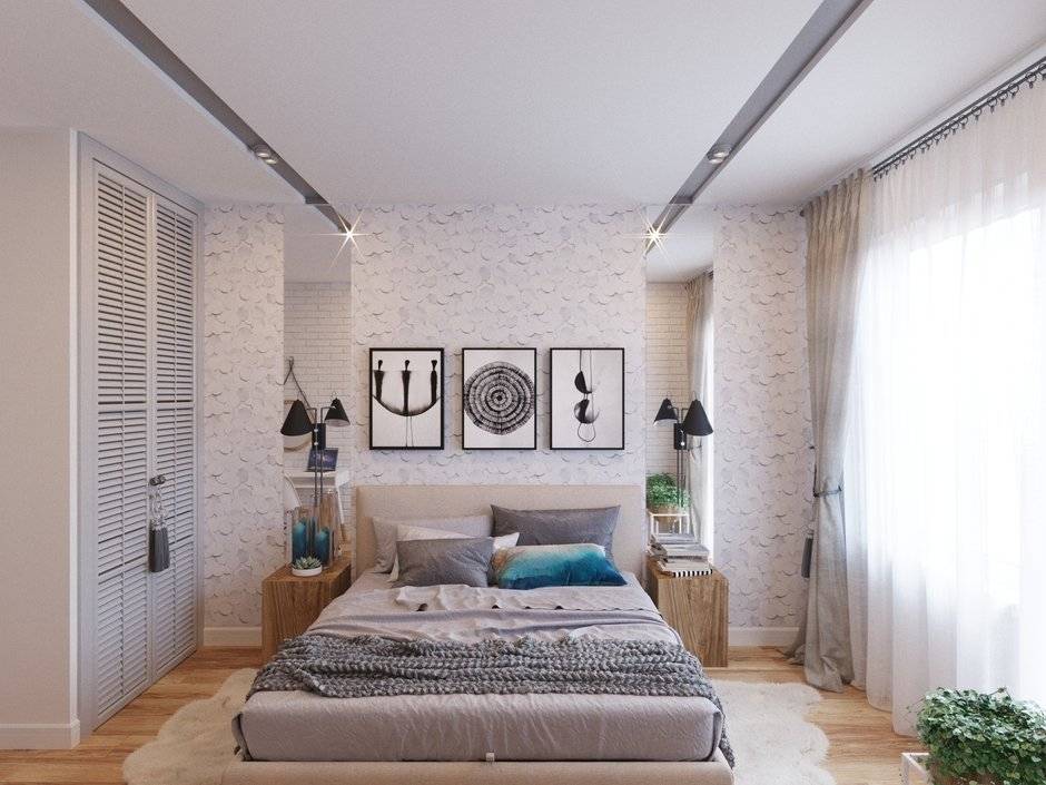 Интерьер спальни в скандинавском стиле, фото – rehouz
