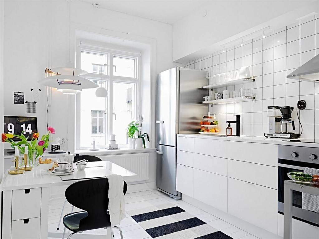 Идеальный дизайн черно-белой кухни и варианты для маленькой квартиры