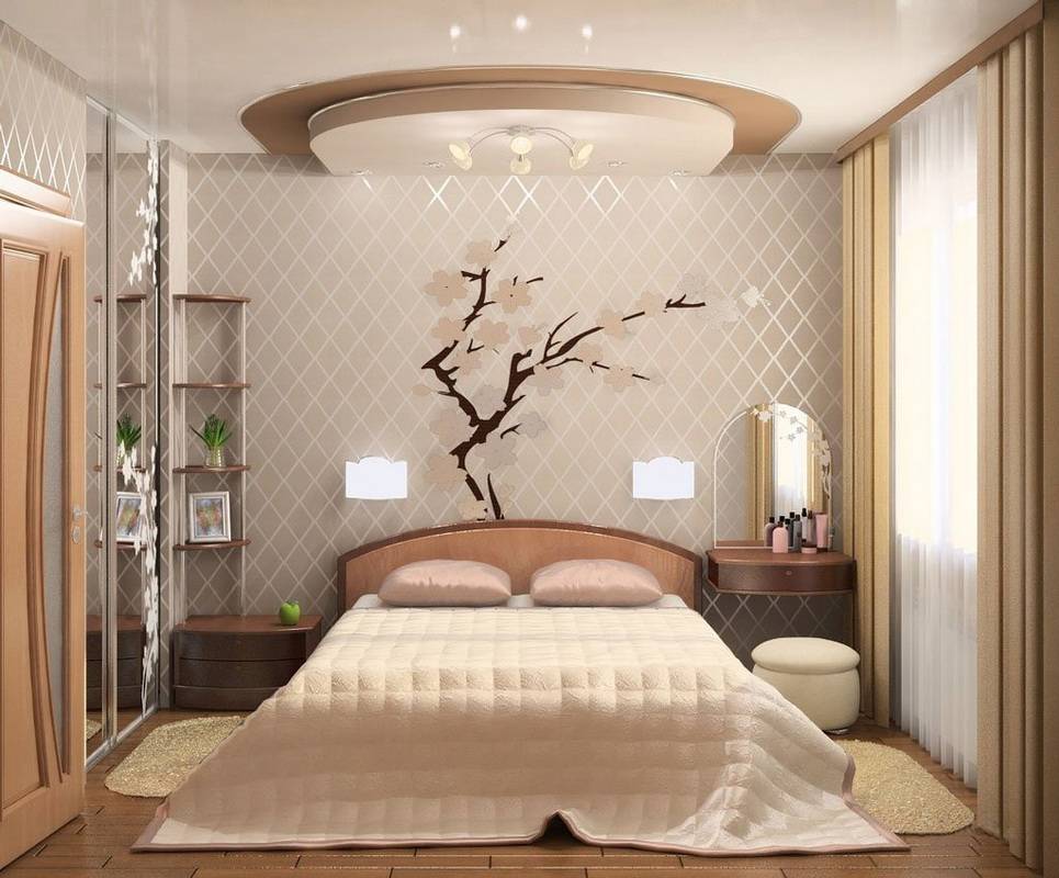 Интерьер маленькой спальни - 120 фото новинок дизайна и планировки в спальне