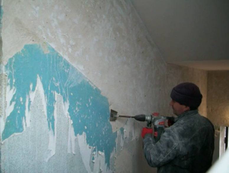 Как быстро снять краску со стен в квартире своими руками