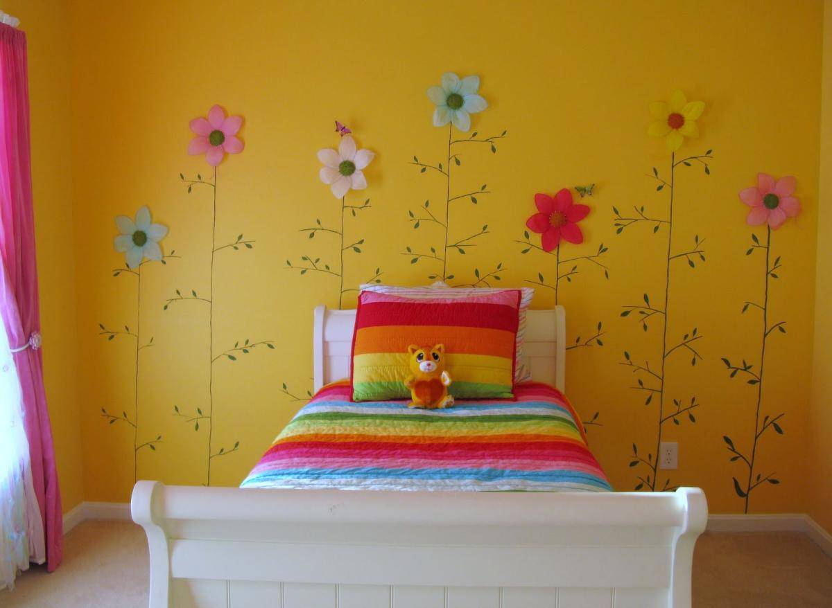 Покраска стен в детской комнате: как выбрать, в какой цвет покрасить
