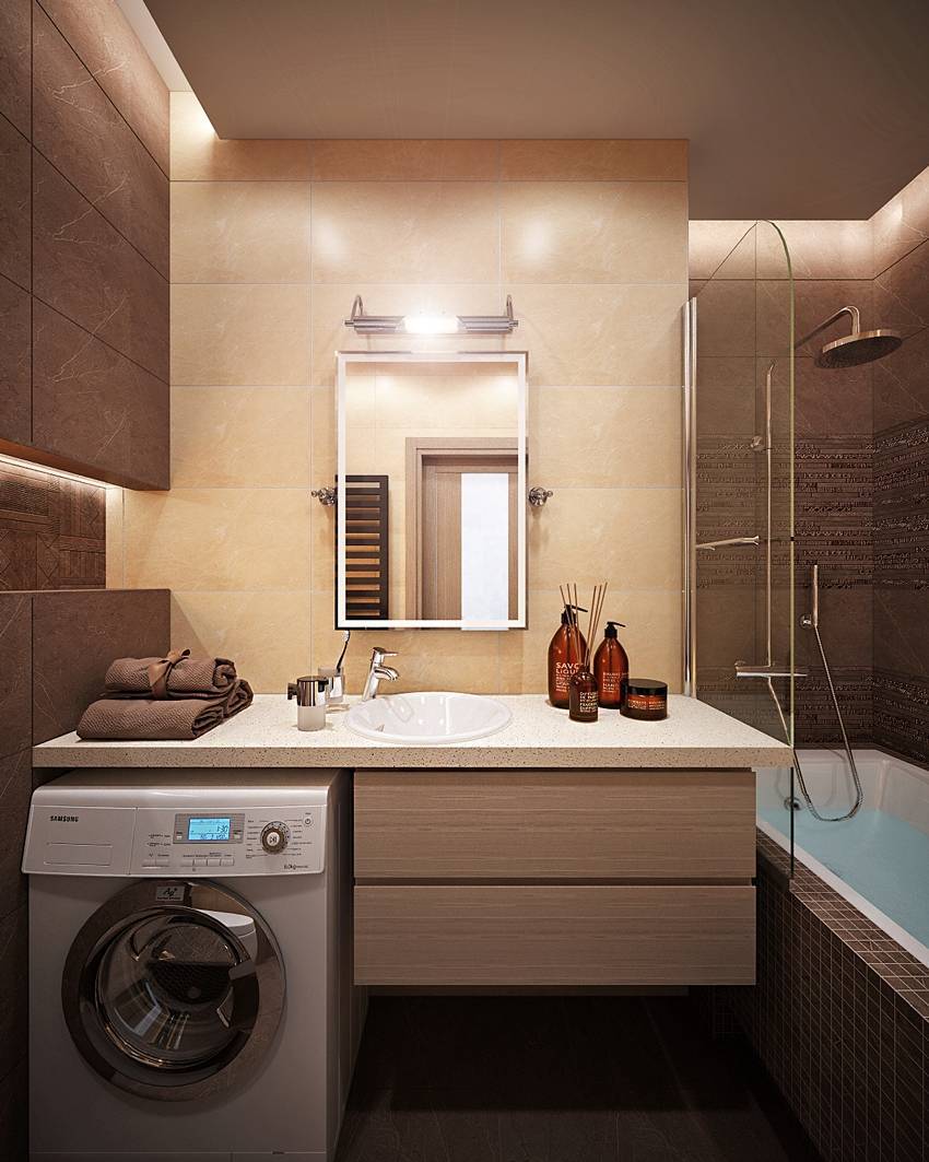 Идеи для маленькой ванной комнаты 5 кв м: как уместить сантехнику, варианты отделки, подходящий дизайн