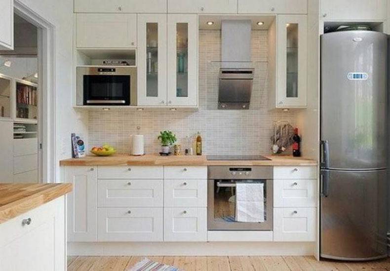 Дизайн кухни 6 кв. м с холодильником (75 фото): интерьер кухни 6 квадратных метров с холодильником, проекты планировок кухни 6 квадратов