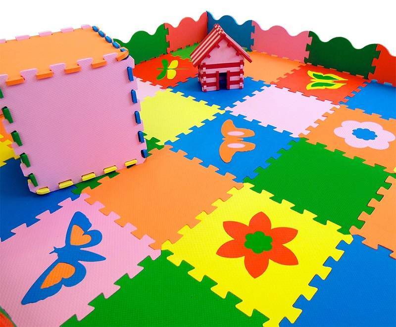 Мягкий пол для детских комнат: пазл-модульное покрытие для детской, игровые зоны