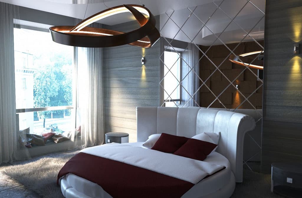 Спальня в стиле хай-тек - 95 фото особенностей создания уютного оформления спальни
