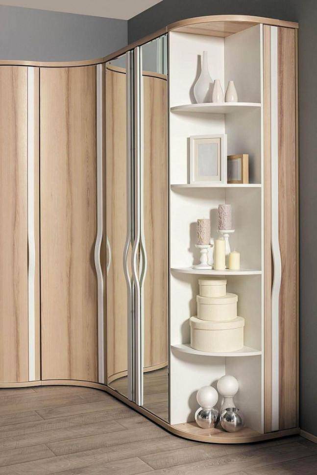 Угловой шкаф-купе в гостиную (47 фото): дизайн в интерьере больших шкафов