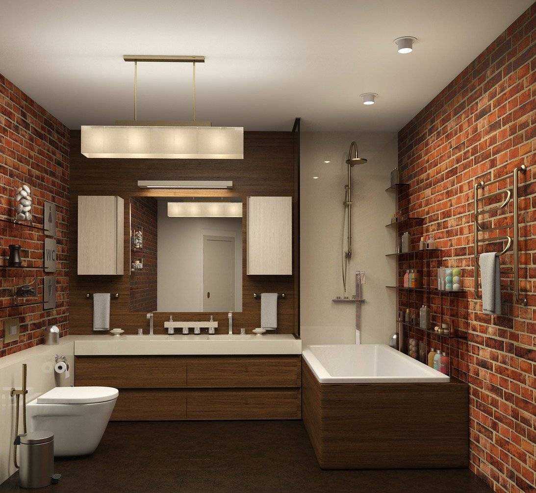 Ванные лофт: 120 фото стильных и эффективных идей организации дизайна интерьера ванной комнаты