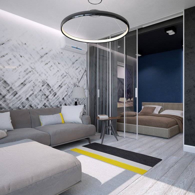 Дизайн квартиры студии - модные тенденции 2019 года (105 фото идей)