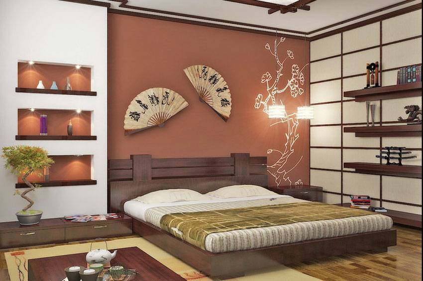 Спальня в японском стиле: дизайн интерьера (в тч маленькой комнаты) + фото