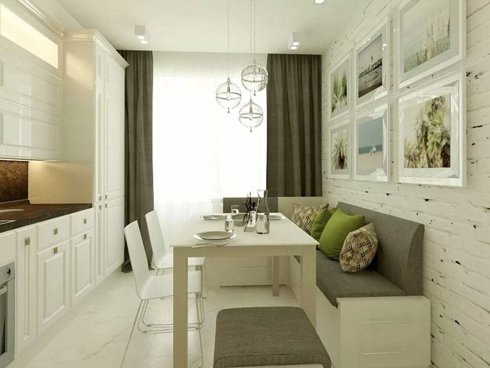 Дизайн кухни 12 кв. м с диваном (79 фото): зонирование интерьера кухни 12 кв. метров с телевизором и без, идеи для планировки