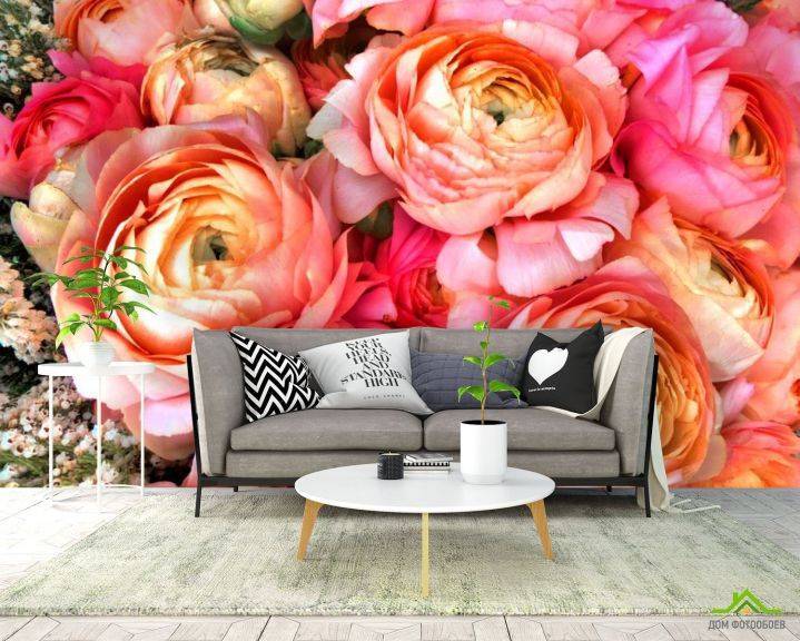 Фотообои с цветами в интерьере: живой декор стен в вашей квартире