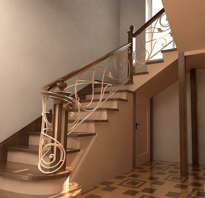 Перила для лестницы в частном доме: виды, современные