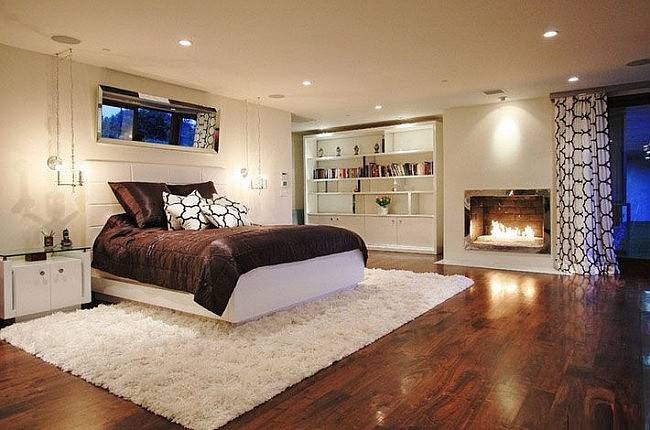 Ковер в спальню: палас под кровать, фото красивого дизайна интерьера
