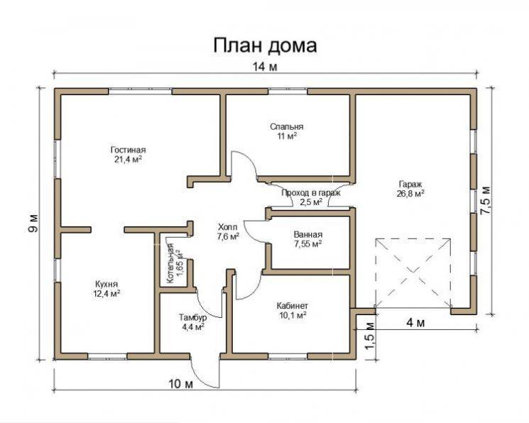 Дом 8 на 10 — готовые проекты, варианты планировки и советы по выбору дизайна экстерьера дома (130 фото)