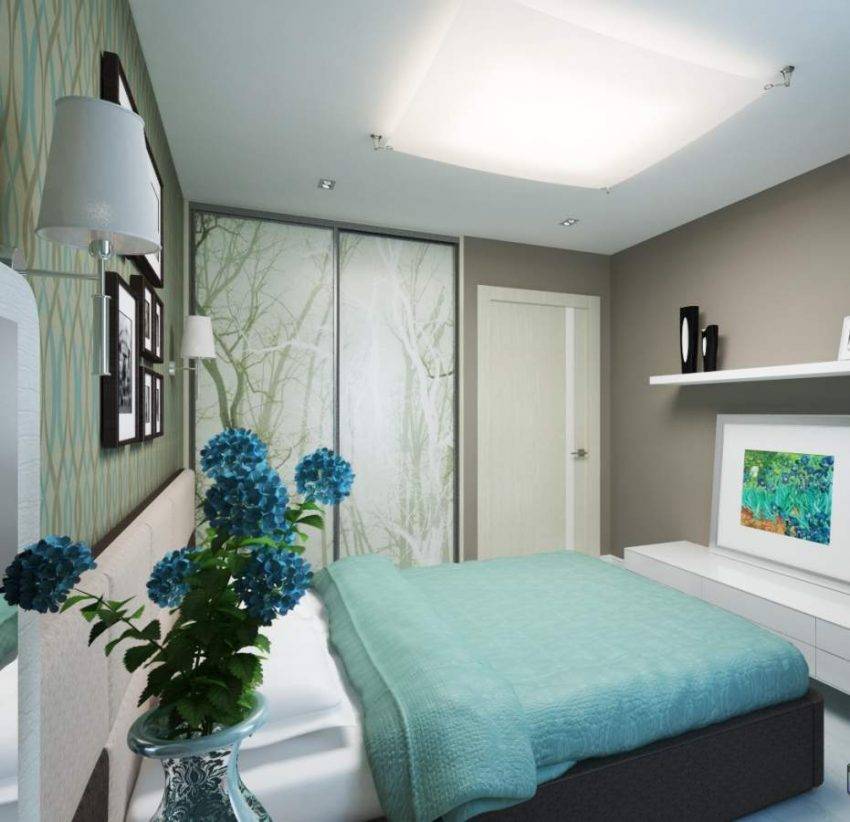 Дизайн спальни 12 кв. м. -  выбор цвета, стиля, декора, фото идеи