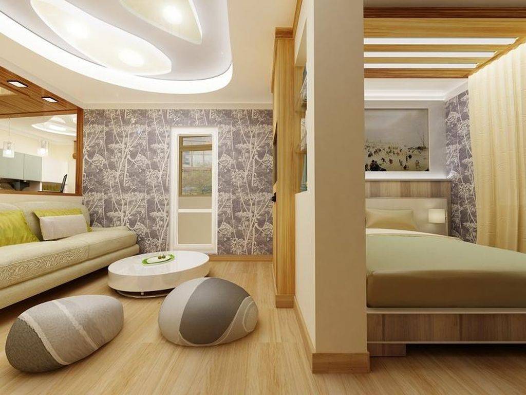 Удачные примеры совмещения спальни и гостиной: 100 лучших идей