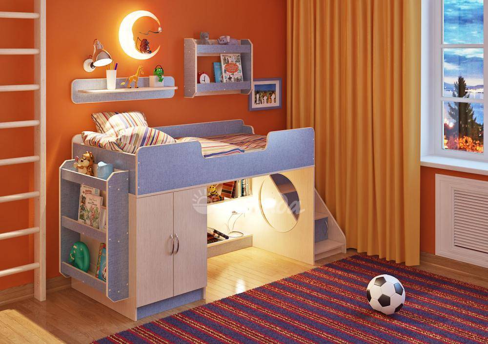 Классификация детских кроватей-чердаков, преимущества конструкции