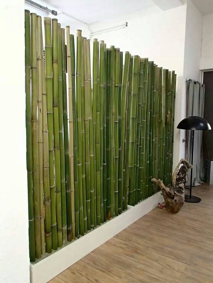 Бамбуковые обои в интерьере, где и как использовать