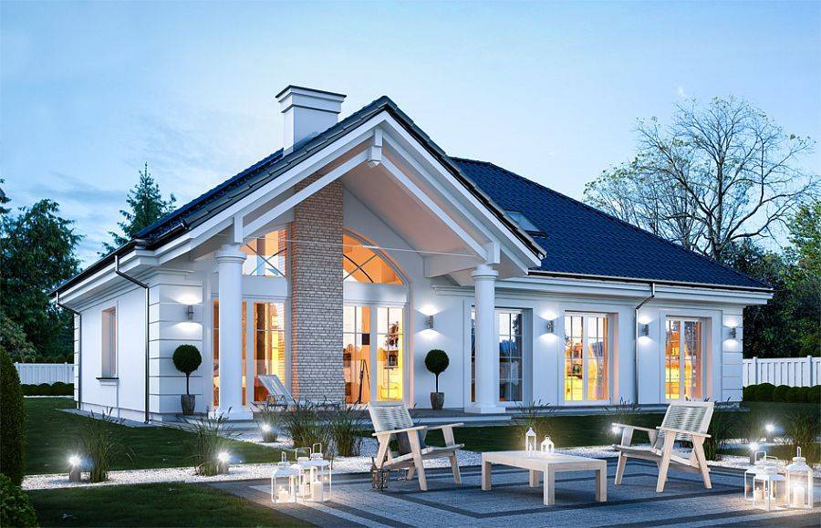 Красивые одноэтажные дома: проекты, варианты планировки :: syl.ru
