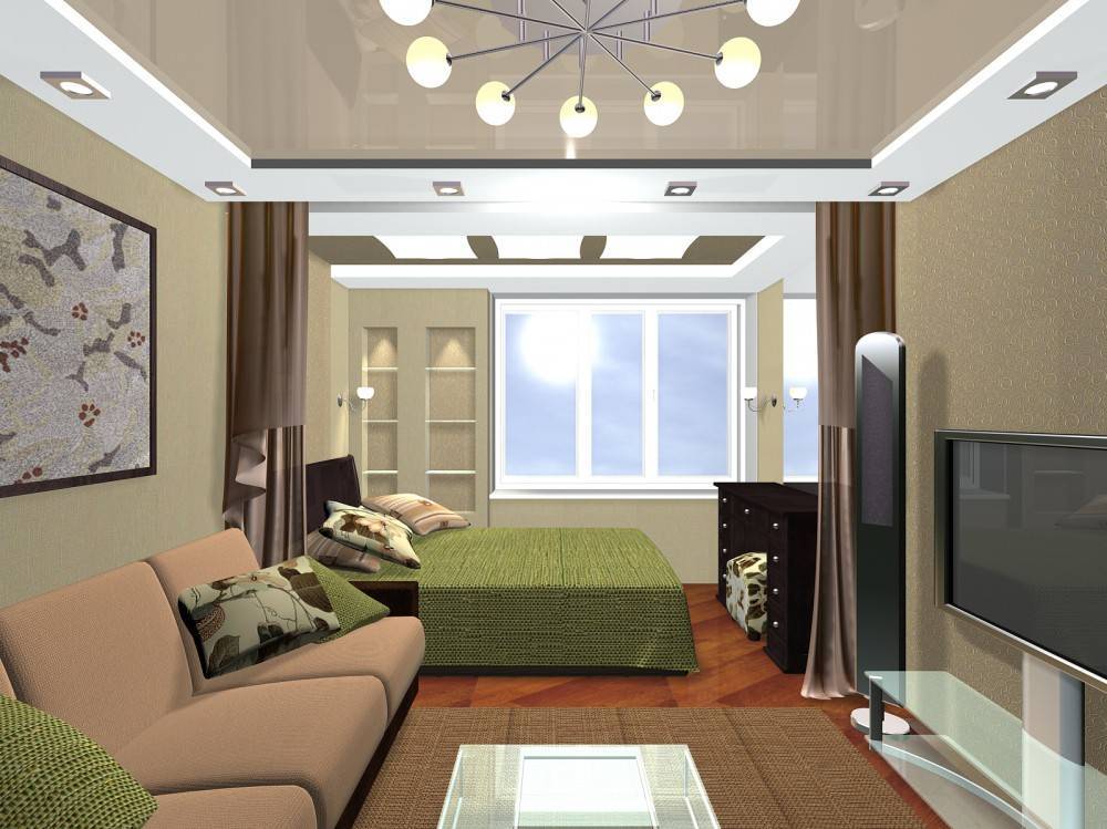 Гостиная и спальня в одной комнате: зонирование комнаты на спальню и гостиную, только удобные способы