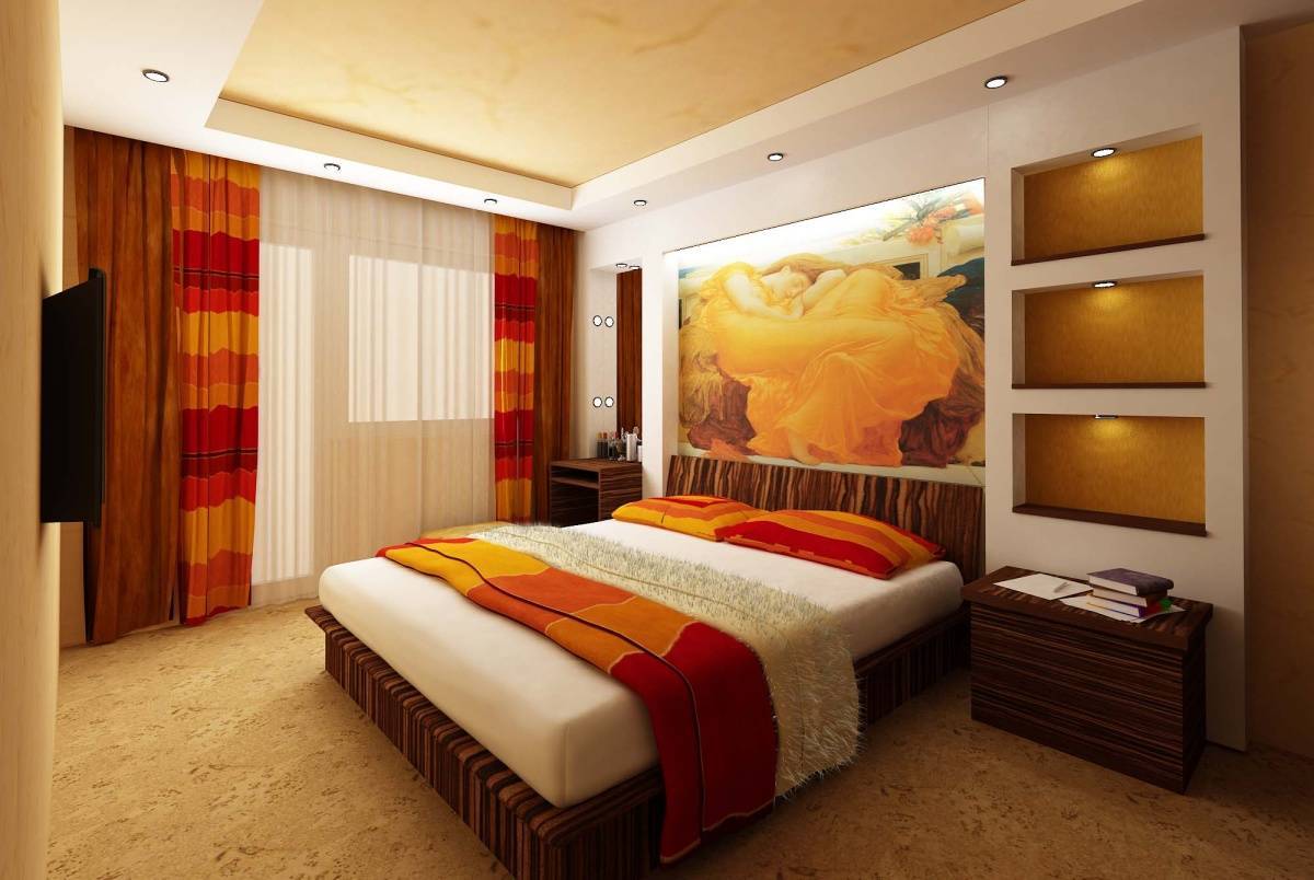 Дизайн спальни 14 кв м в светлых тонах: расстановка мебели и обустройство - 35 фото