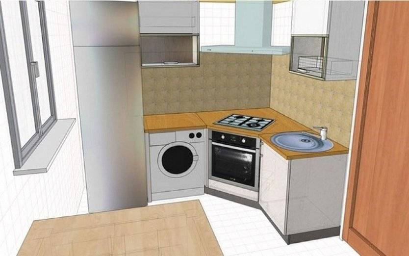 Дизайн кухни 6 кв м – фото интерьеров маленьких 6 м2 кухонь