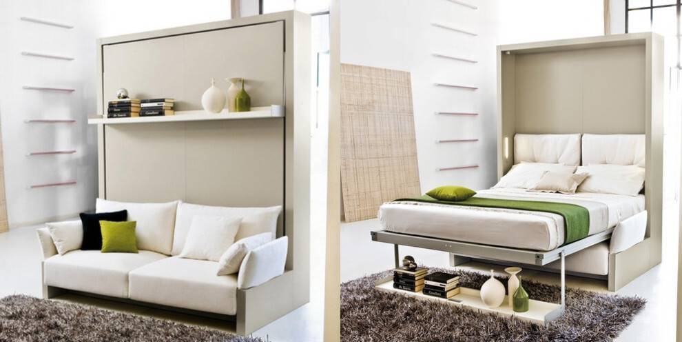 Мебель-трансформер для экономия места в квартире, подборка перспективных решений