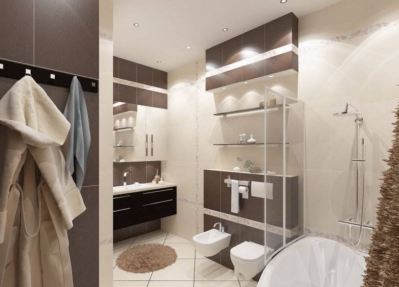 Бежевая плитка для ванной (39 фото): матовый кафель в дизайне интерьера душевой комнаты в коричневых тонах