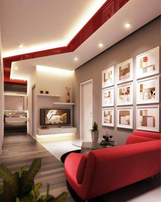 Натяжные потолки для гостиной: 50 фото вариантов дизайна потолка
