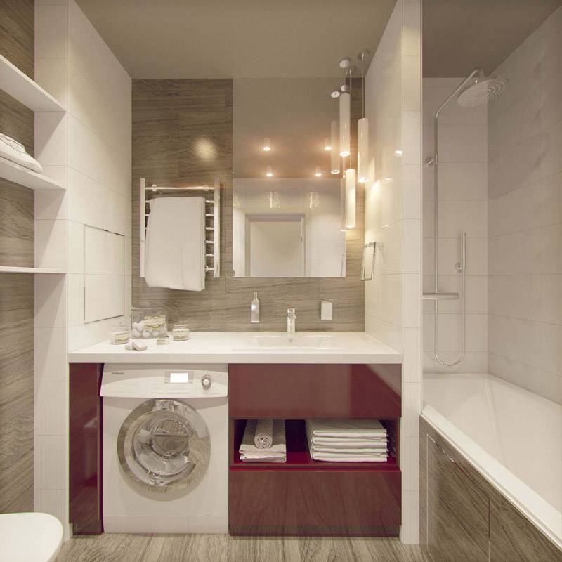 Дизайн маленькой ванной комнаты 2021: яркие современные идеи - 50 фото