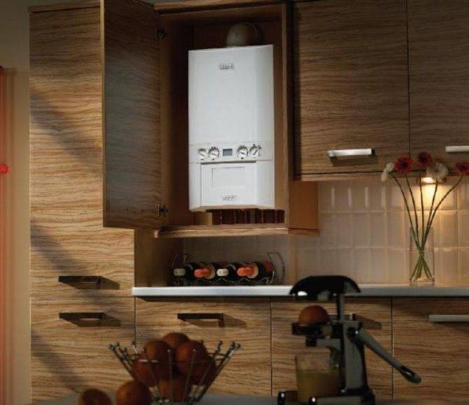 Как спрятать газовый котел на кухне: фото дизайна кухни с газовым котлом
