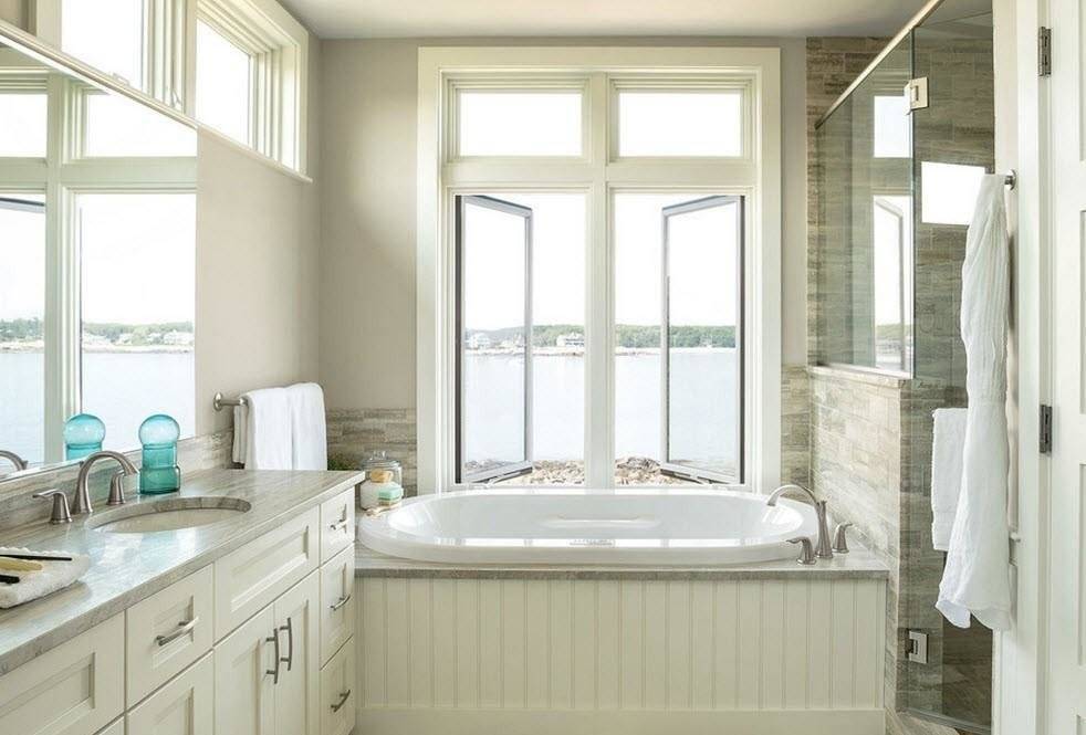 Дизайн ванной комнаты с окном: советы, современные идеи, фото