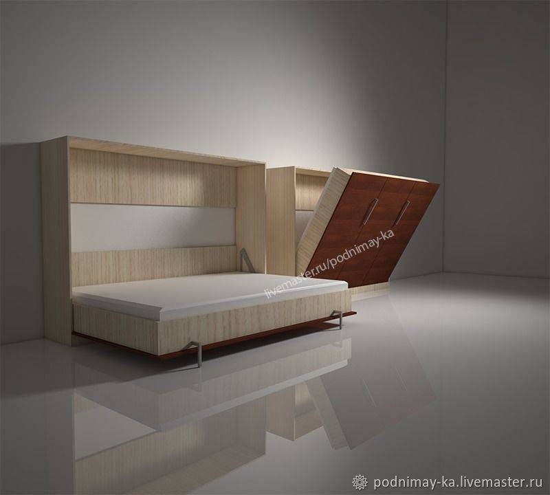 Шкаф-кровать: виды конструкций и материалы изготовления (103 фото)