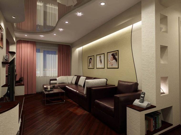 Идеи ремонта обычного зала своими руками: отделка гостиной в квартире, декор комнаты в современном стиле