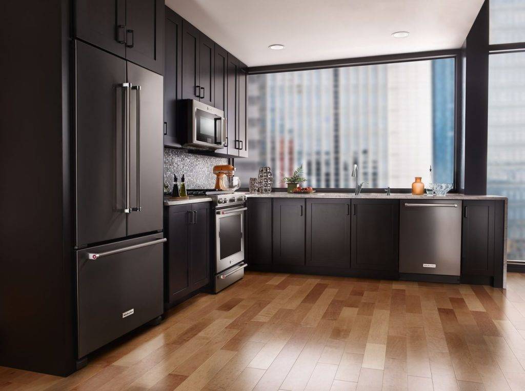 Дизайн кухни со встроенным холодильником — выбираем оптимальное место