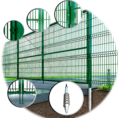 Забор из сетки гиттер: виды, характеристики и преимущества, монтаж сварных секций для разных объектов
