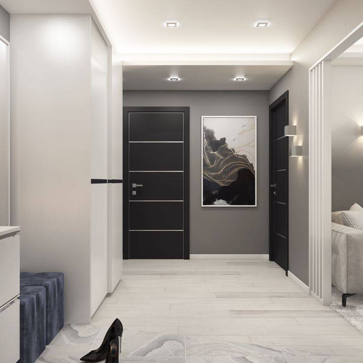 Серая прихожая (65 фото): идеи дизайна коридора в серо-белых и других тонах. стены и двери, пол и мебель в сером цвете в интерьере