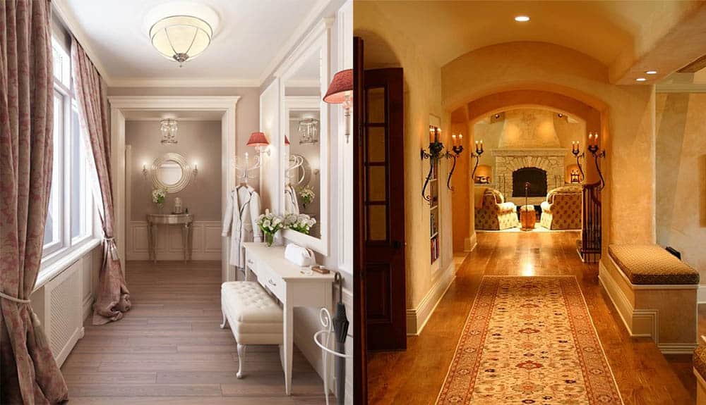Прихожая в классическом стиле (68 фото): дизайн коридора в белом и светлых тонах в стиле современная классика, красивые примеры