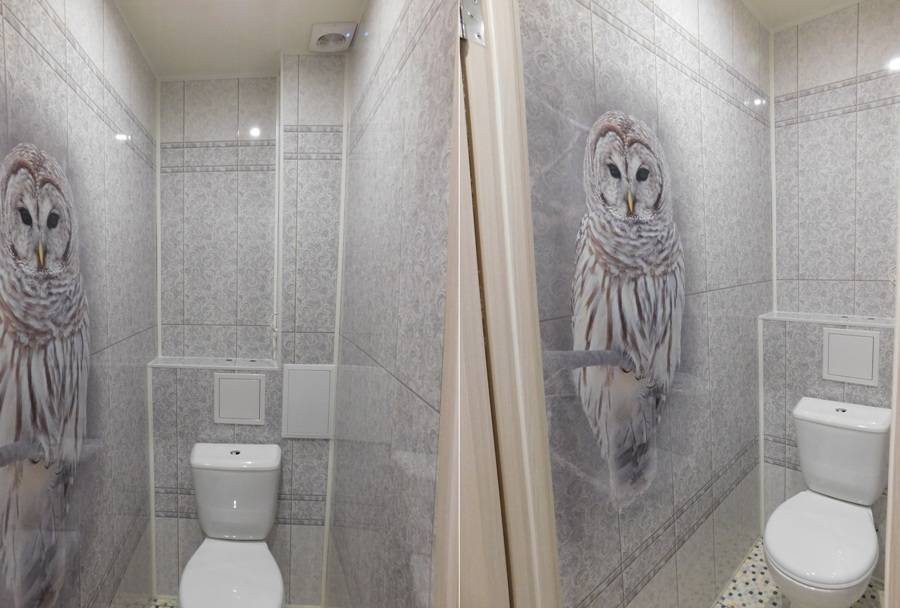Ремонт туалета панелями пвх своими руками, отделка стен пластиком, как обшить потолок профилем с рисунком, дизайн санузла в квартире и хрущевке