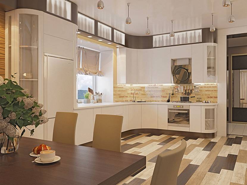 Кухня-столовая в частном доме:дизайн, планировка, фото в интерьере