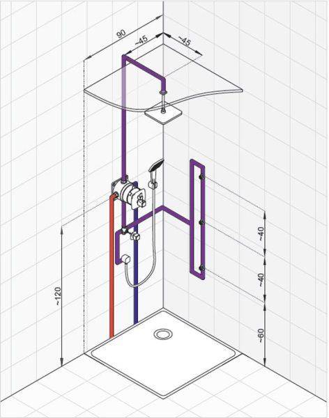 Высота смесителя в ванной комнате: правила и стандарт