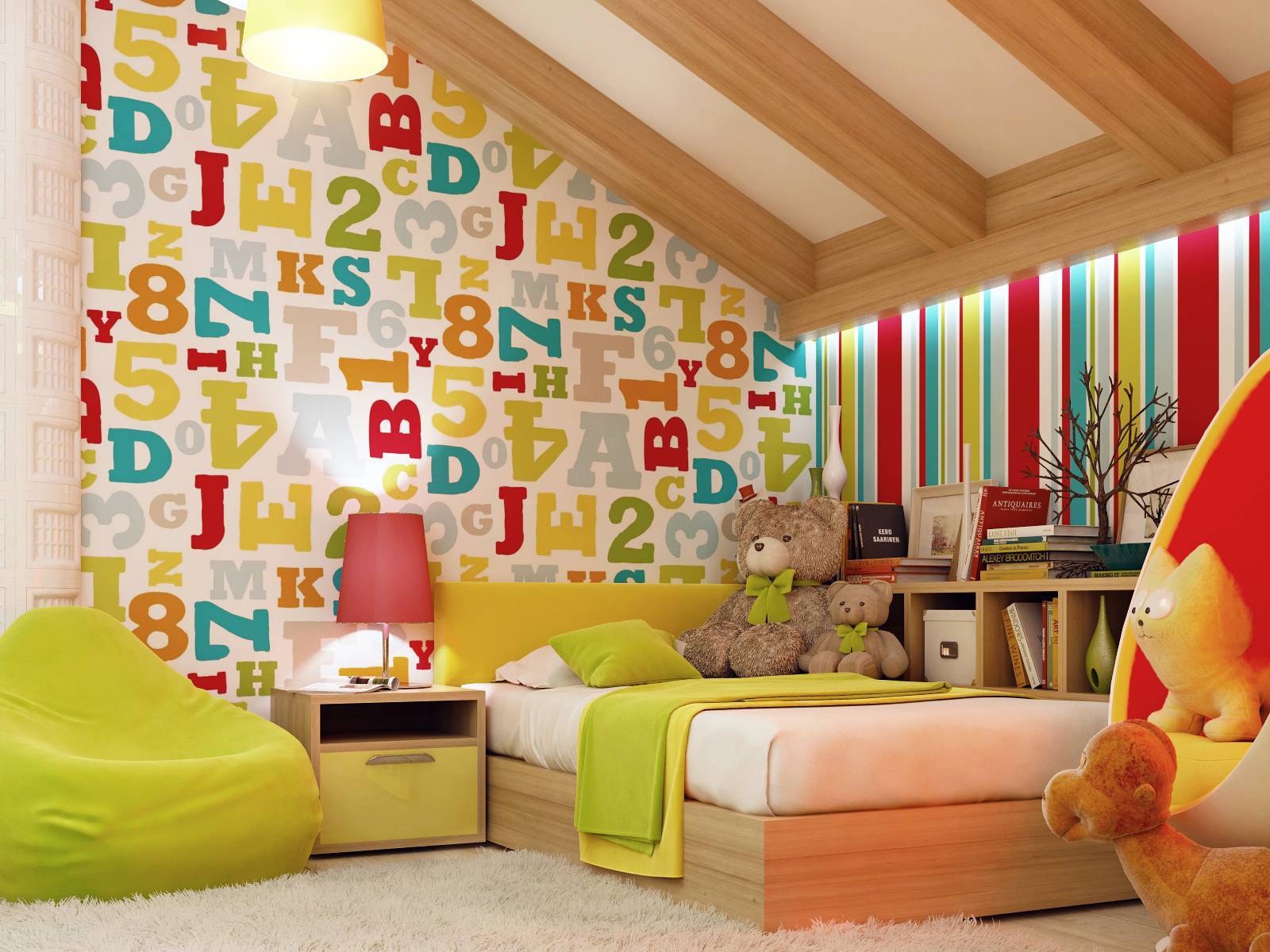Какие выбрать обои для детской комнаты? 100 новых идей